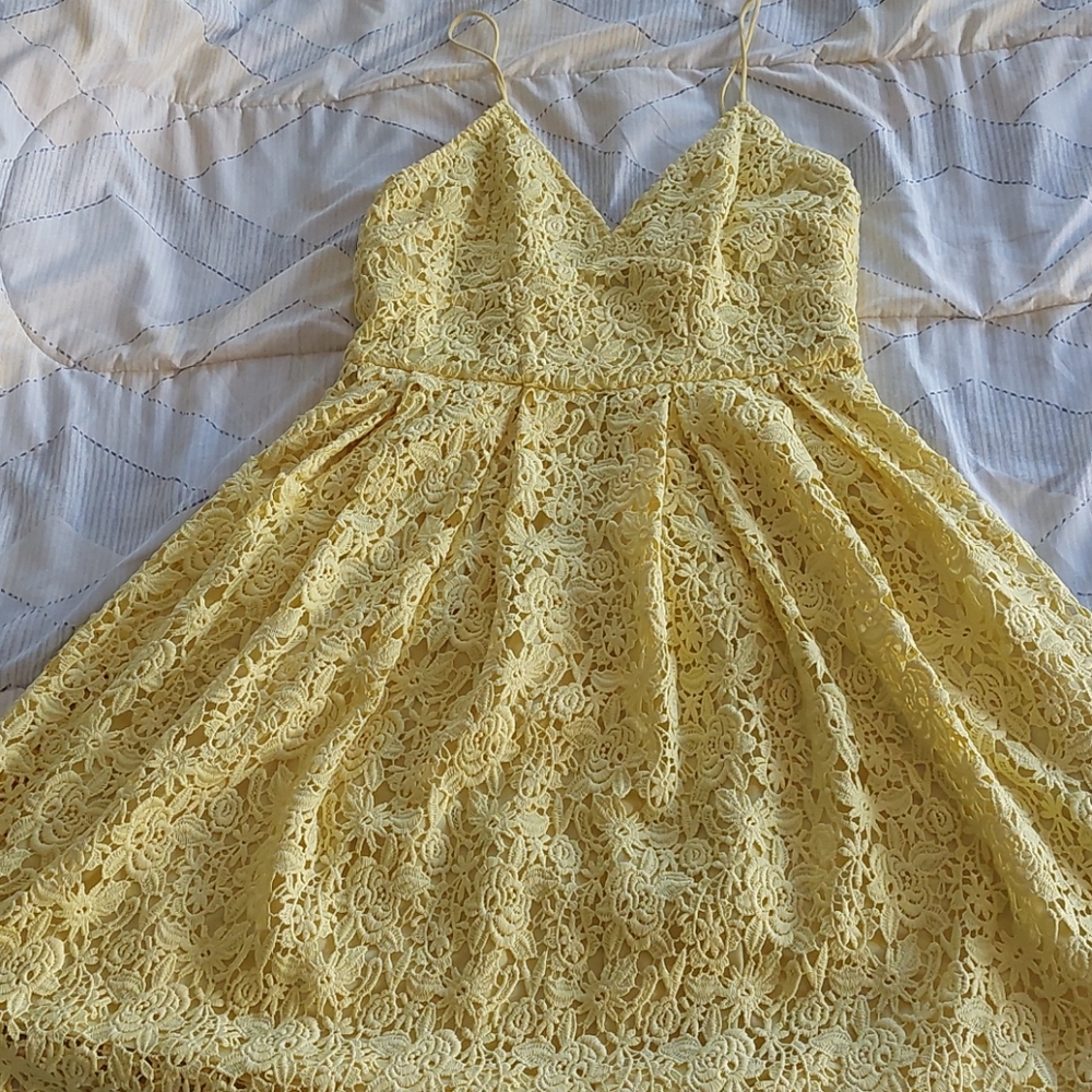 H & M Yellow Spring Dress